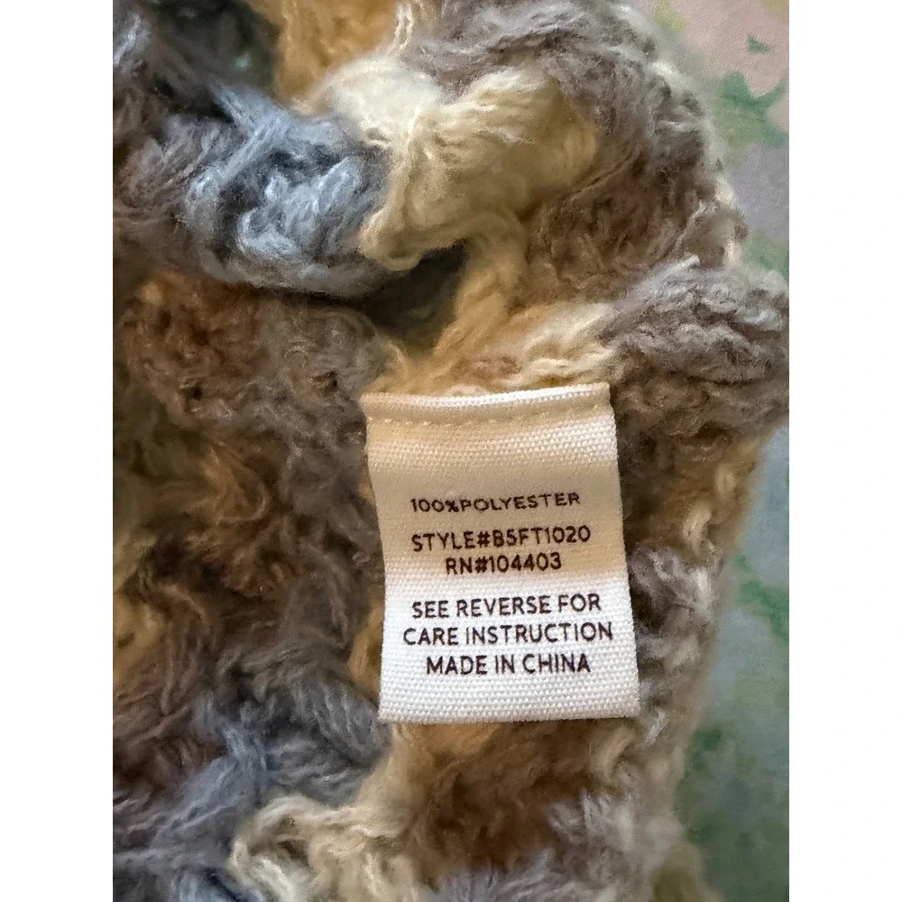 NWOT Blu Pepper | Sweater Small Multi-Color Diamond Crochet Knit Long Sleeve - Picture 9 of 9